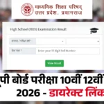 UP Board Result 2026 Link